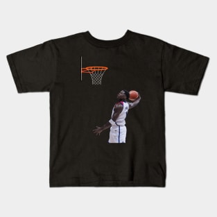 Anthony Edward Basketball throw in the basket Kids T-Shirt